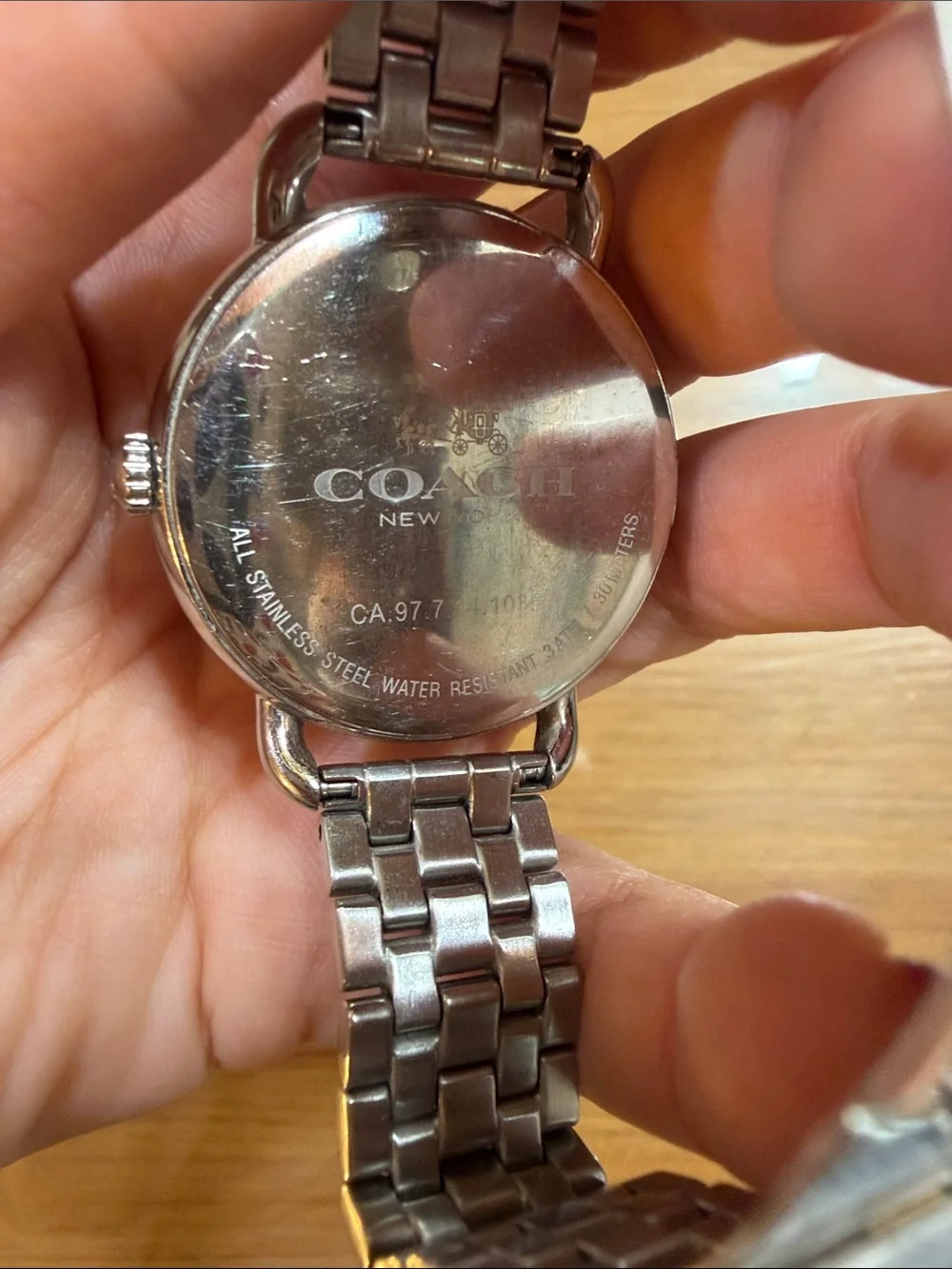 Coach Silver Links Watch